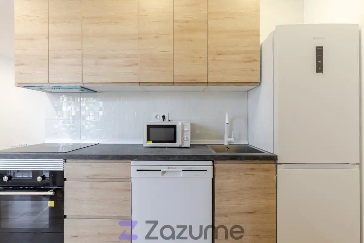 Kitchen of Flat for rent in Madrid  with Air Conditioner, Heating and Furnished