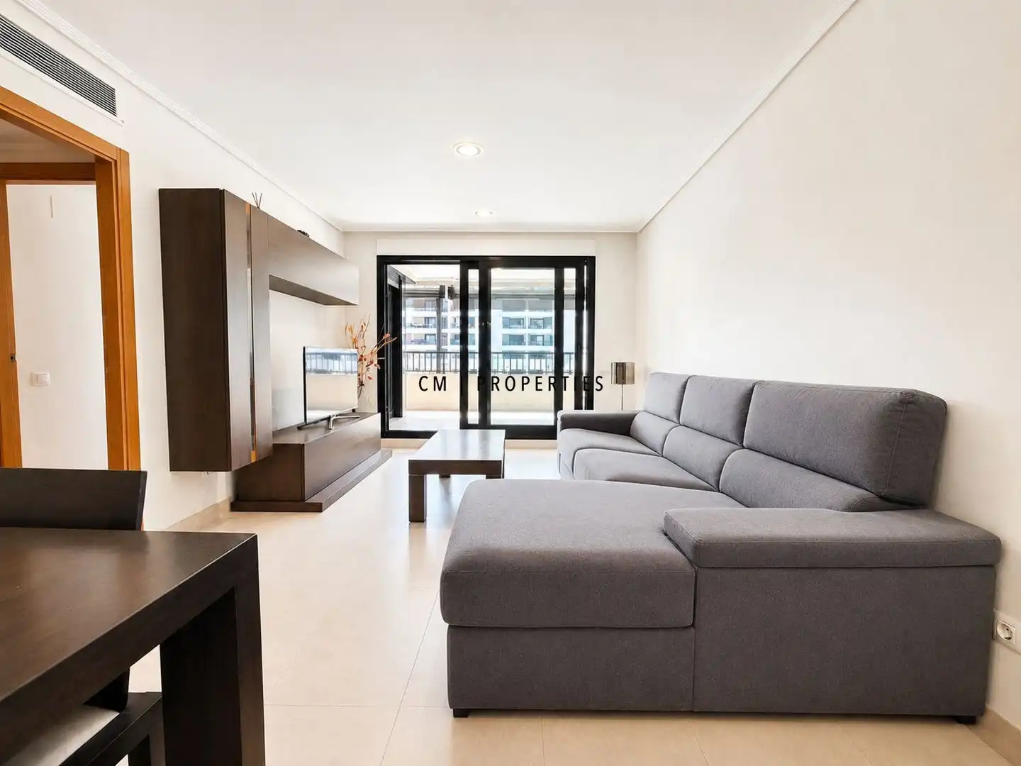 Wohnzimmer von Wohnung zur Miete in Alboraya mit Klimaanlage, Heizung und Terrasse