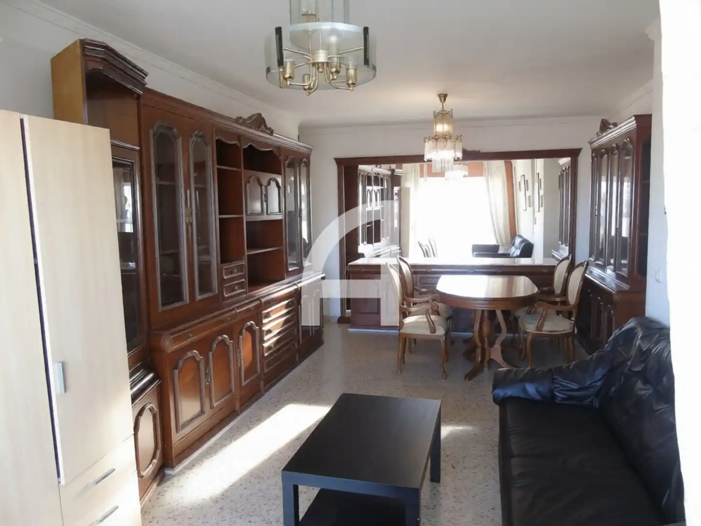 Sala d'estar de Pis en venda en Málaga amb Terrassa i Moblat
