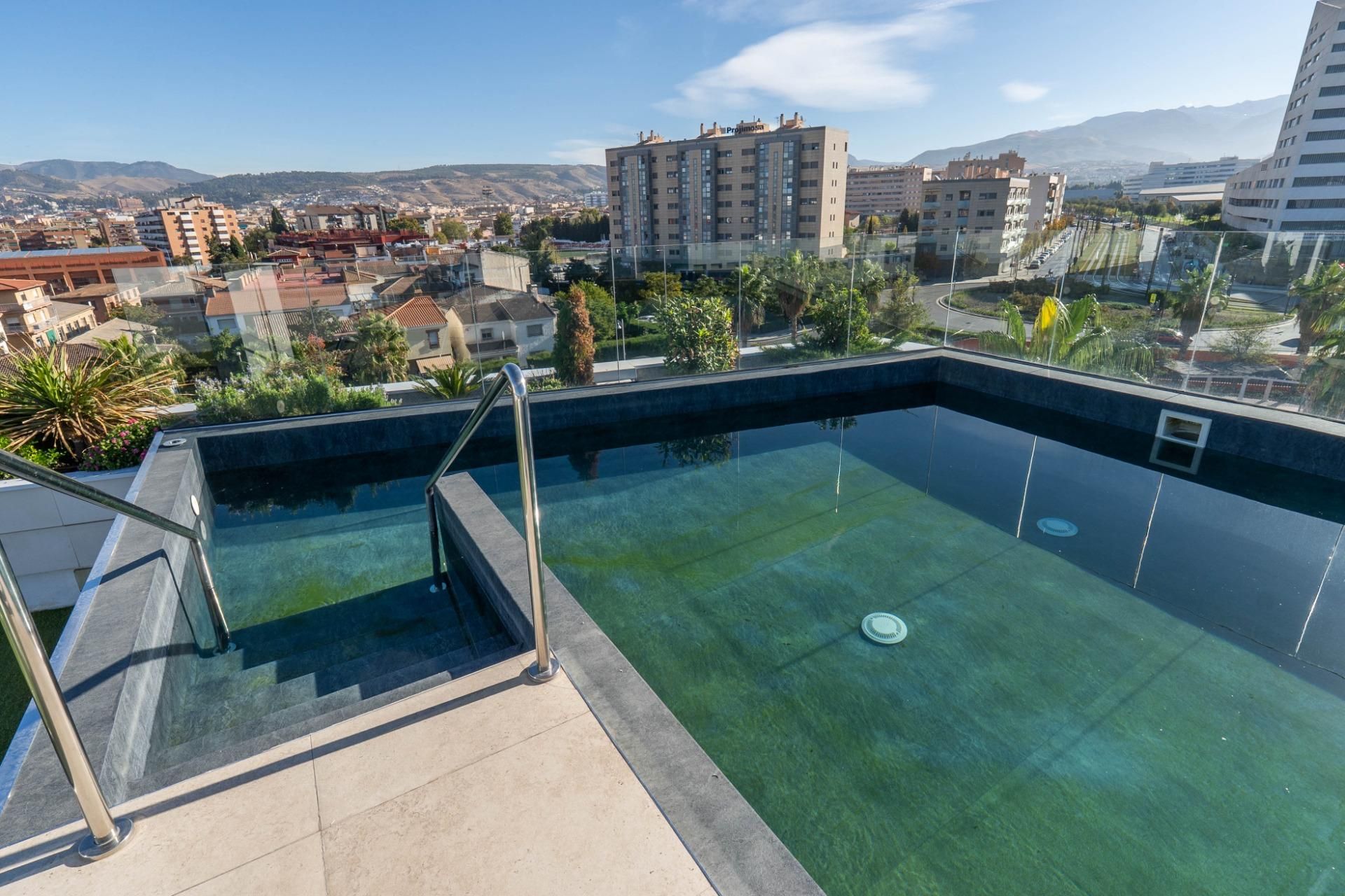 Swimming pool of Flat for sale in Armilla  with Heating, Private garden and Terrace