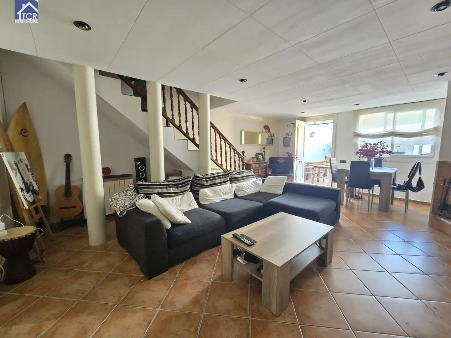 Sala d'estar de Casa o xalet en venda en Castellar del Vallès amb Calefacció, Terrassa i Balcó