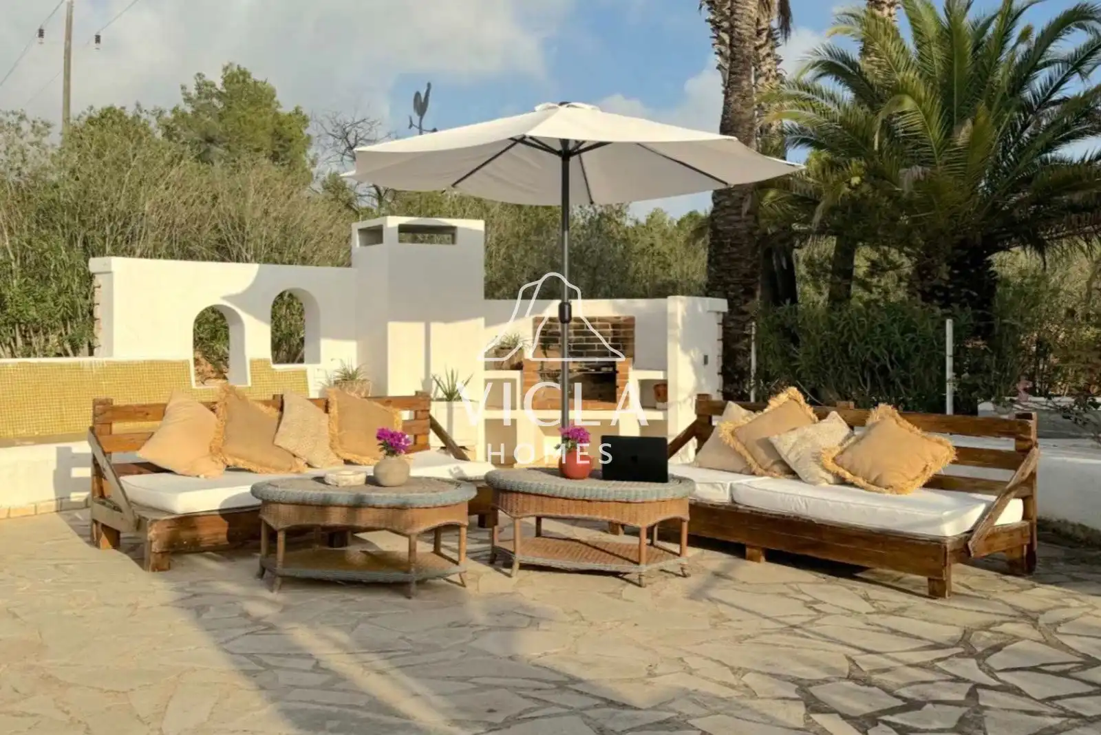 Terraza de Casa o chalet en venta en Santa Eulària des Riu con Aire acondicionado, Calefacción y Terraza