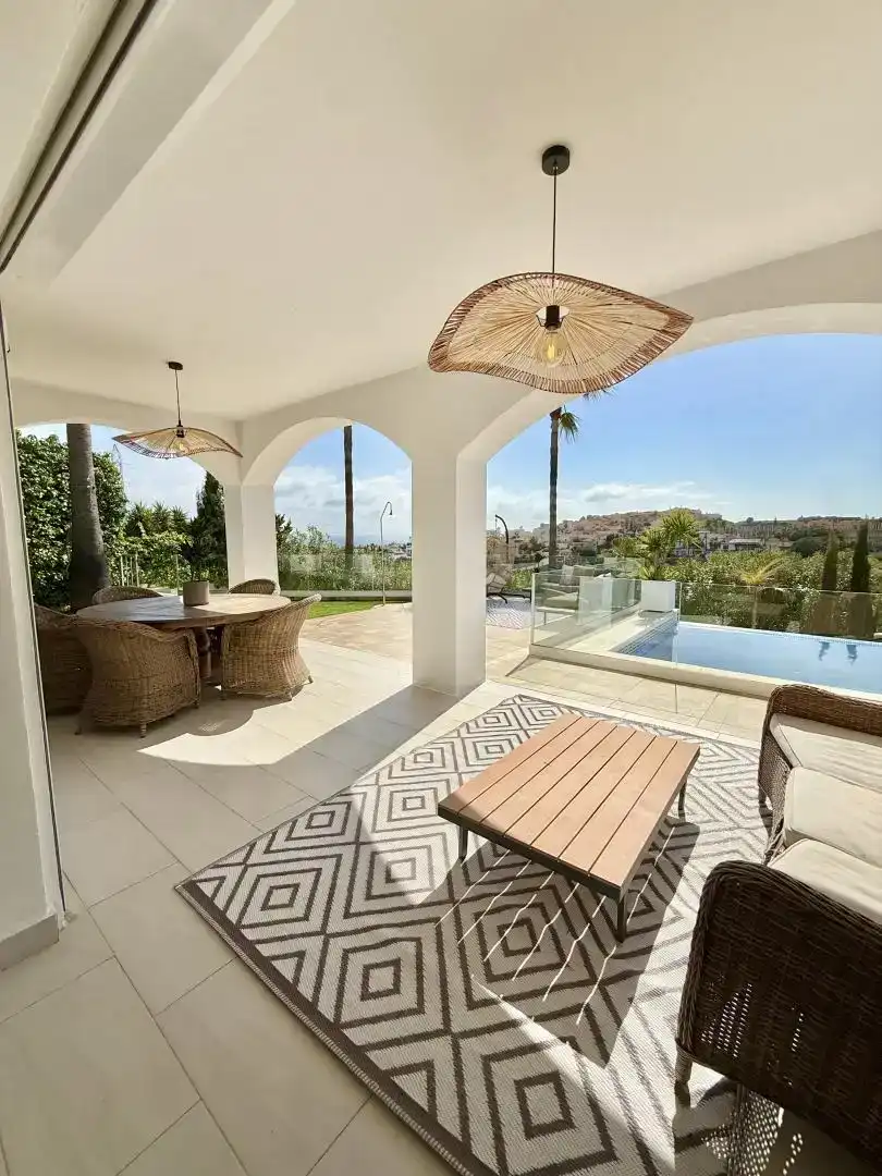 Terrassa de Casa o xalet en venda en Mijas amb Aire condicionat, Piscina i Balcó