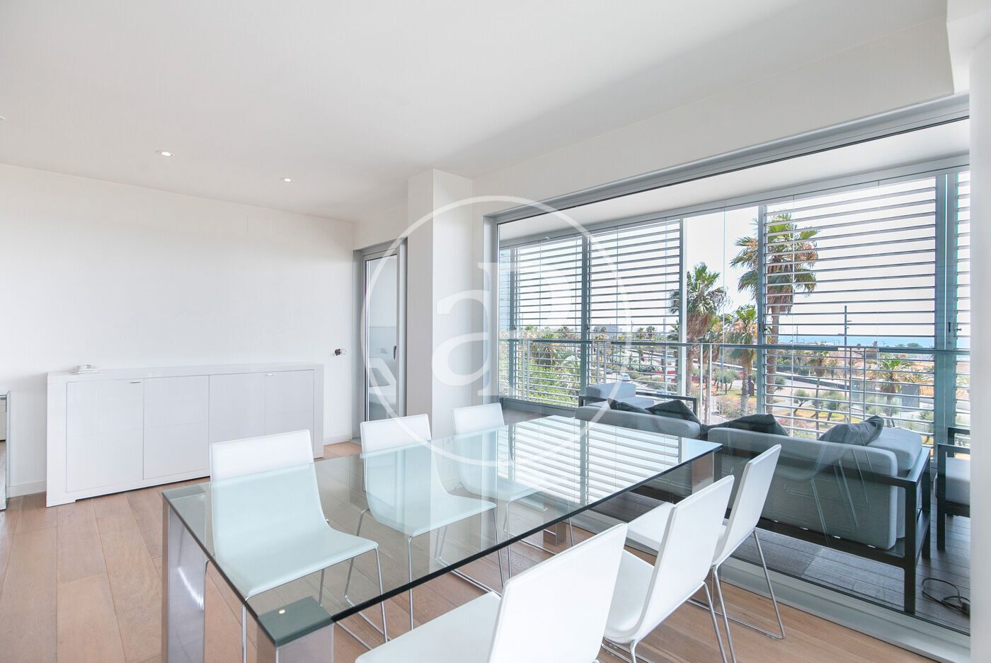 Dining room of Flat to rent in  Barcelona Capital  with Air Conditioner, Heating and Terrace