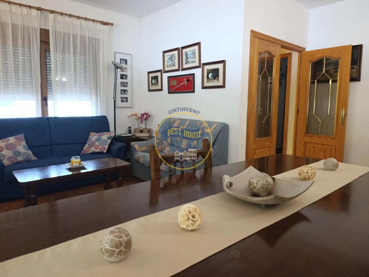 Sala d'estar de Casa o xalet en venda en Ontinyent amb Aire condicionat, Calefacció i Jardí privat