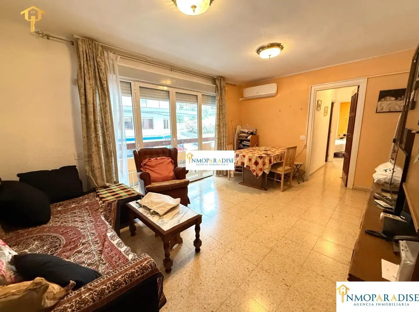 Sala de estar de Piso en venta en Alicante / Alacant con Aire acondicionado y Balcón