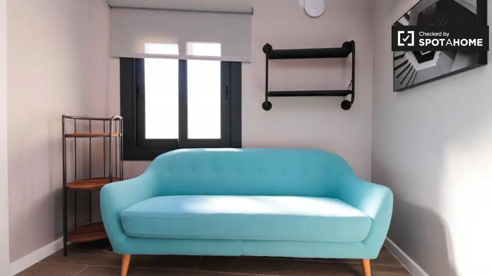 Habitación de Piso de alquiler en Barcelona con Aire acondicionado, Calefacción y Amueblado
