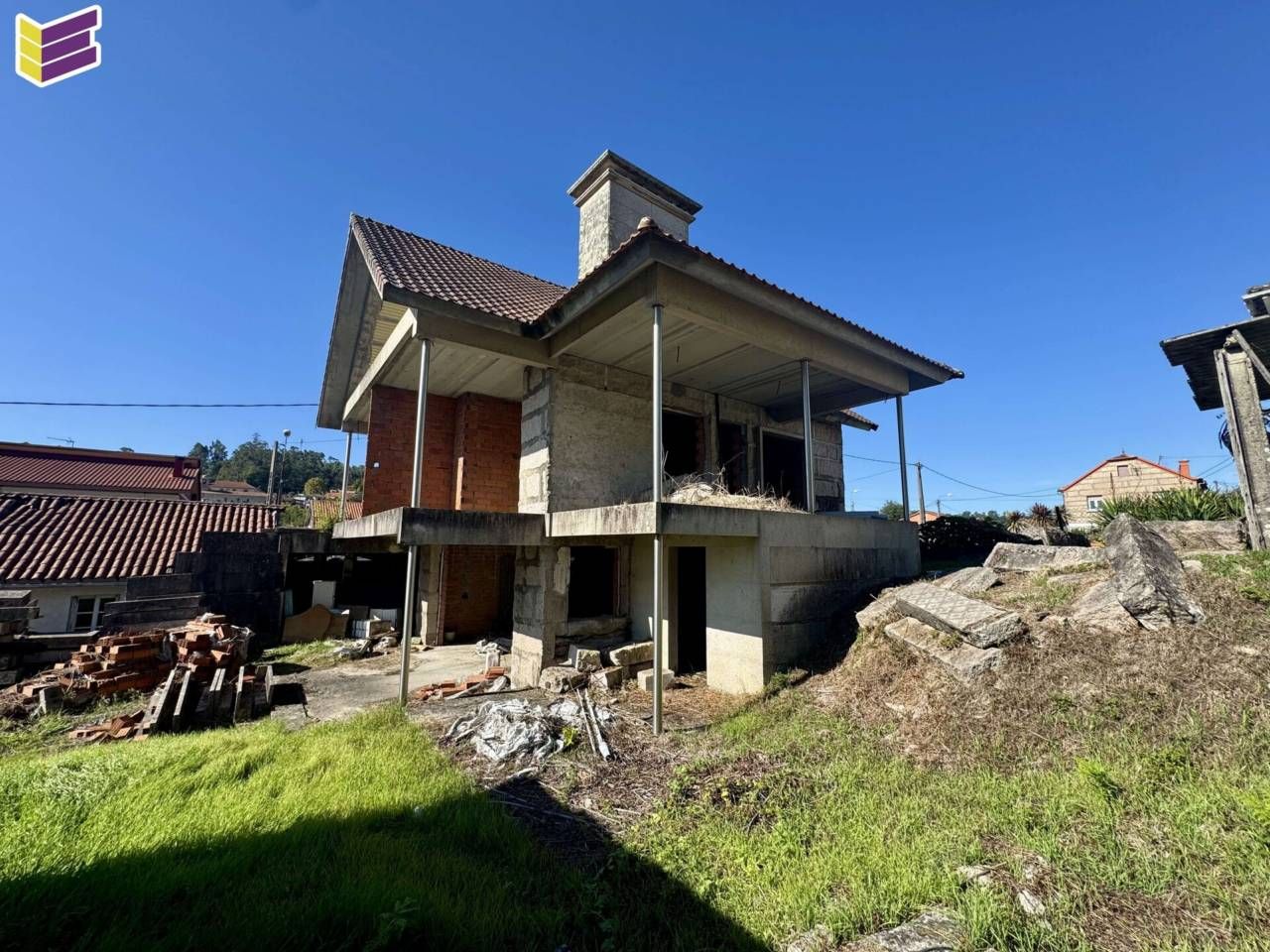 Vista exterior de Casa o xalet en venda en Mos amb Jardí privat i Terrassa