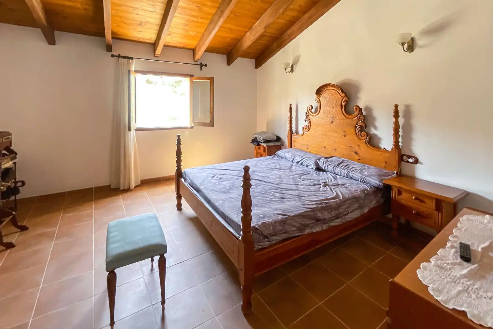 Dormitori de Casa adosada en venda en Petra amb Aire condicionat, Terrassa i Balcó