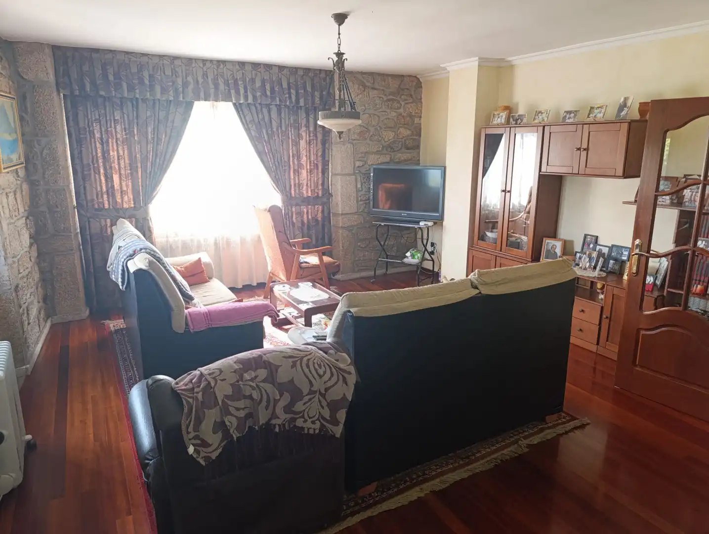 Sala de estar de Casa o chalet en venta en O Saviñao  con Jardín privado, Amueblado y Balcón