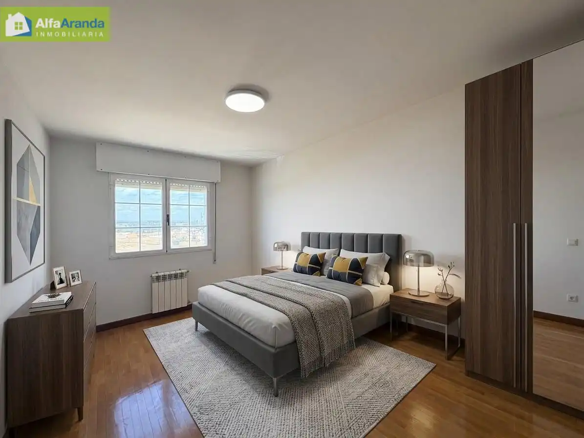 Bedroom of Flat for sale in Aranda de Duero  with Heating, Parquet flooring and Terrace
