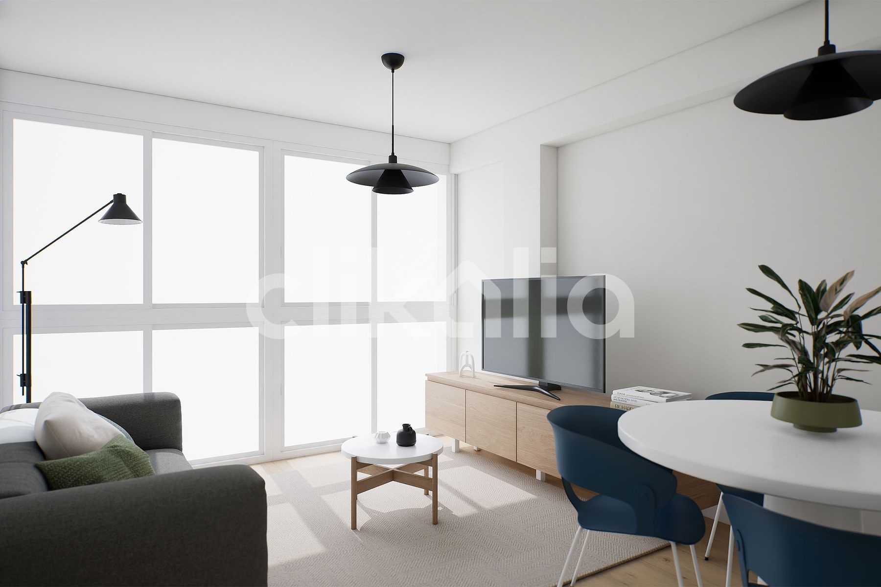 Sala de estar de Piso en venta en Málaga Capital con Aire acondicionado y Balcón
