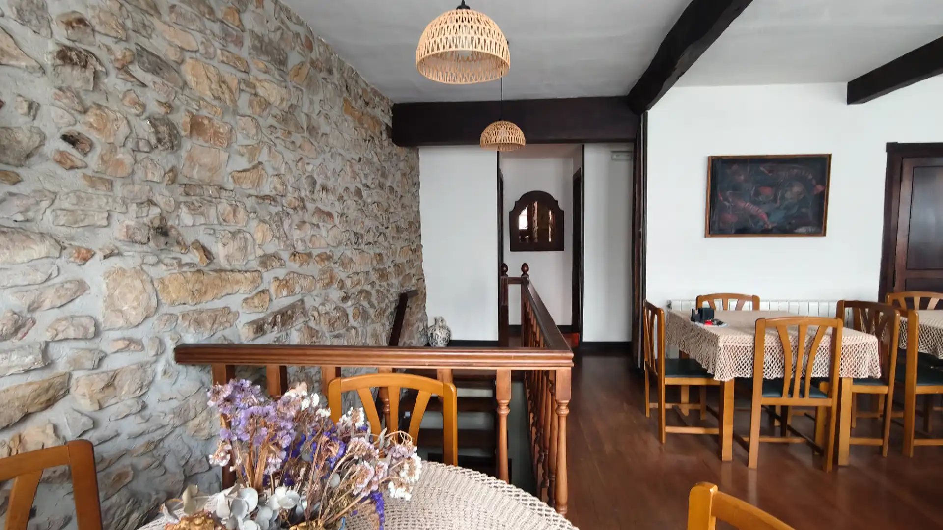 Dining room of Houses for sale in Avilés  with Parquet flooring and Balcony