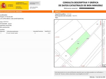 Terreny rústic en venda a San Javier ciudad