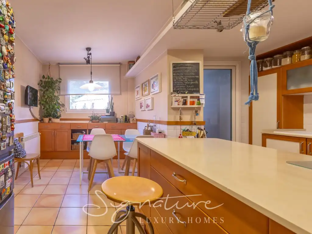 Cuina de Planta baixa de lloguer en Sant Cugat del Vallès amb Aire condicionat, Jardí privat i Terrassa