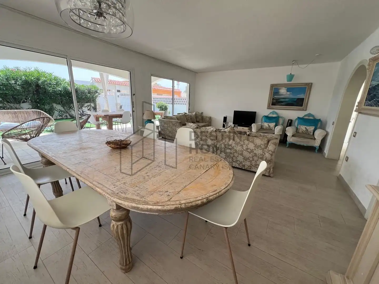 Living room of Houses for sale in La Oliva  with Private garden, Terrace and Storage room