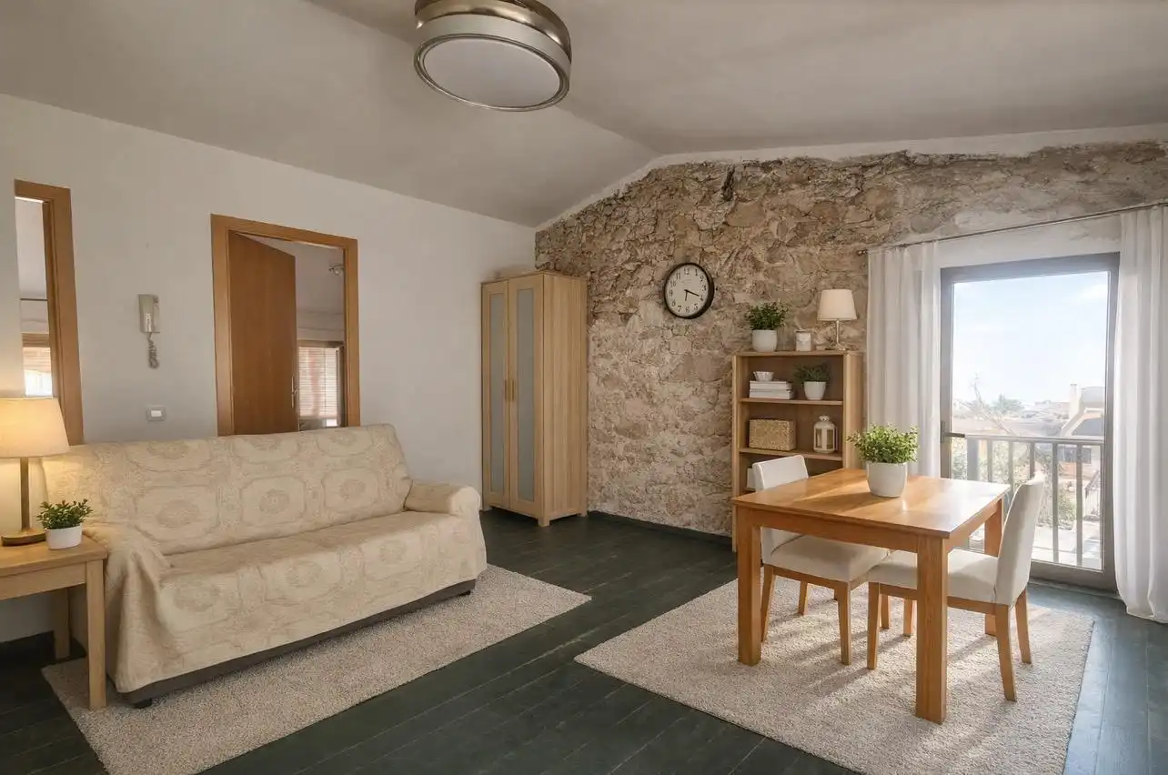 Sala de estar de Casa o chalet en venta en Tivissa con Parquet, Amueblado y Balcón