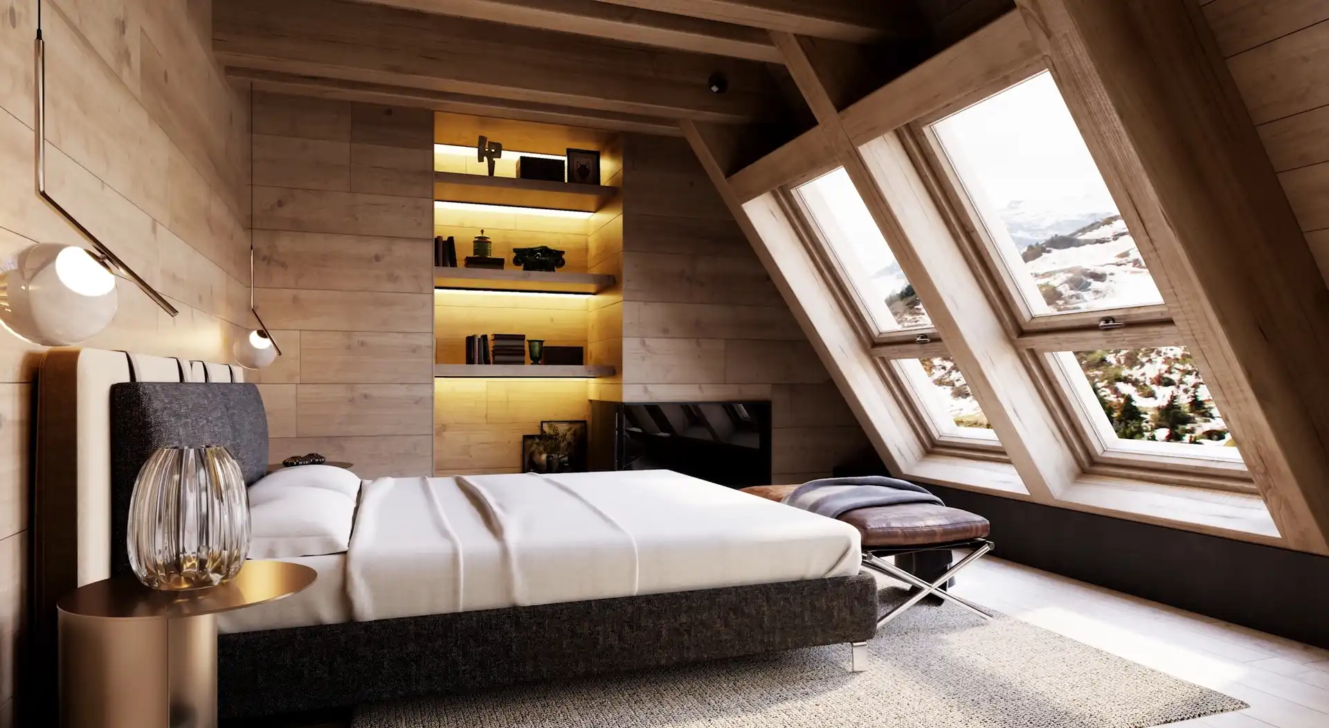 Bedroom of Detached homes for sale in Naut Aran  with Private garden, Terrace and Swimming Pool