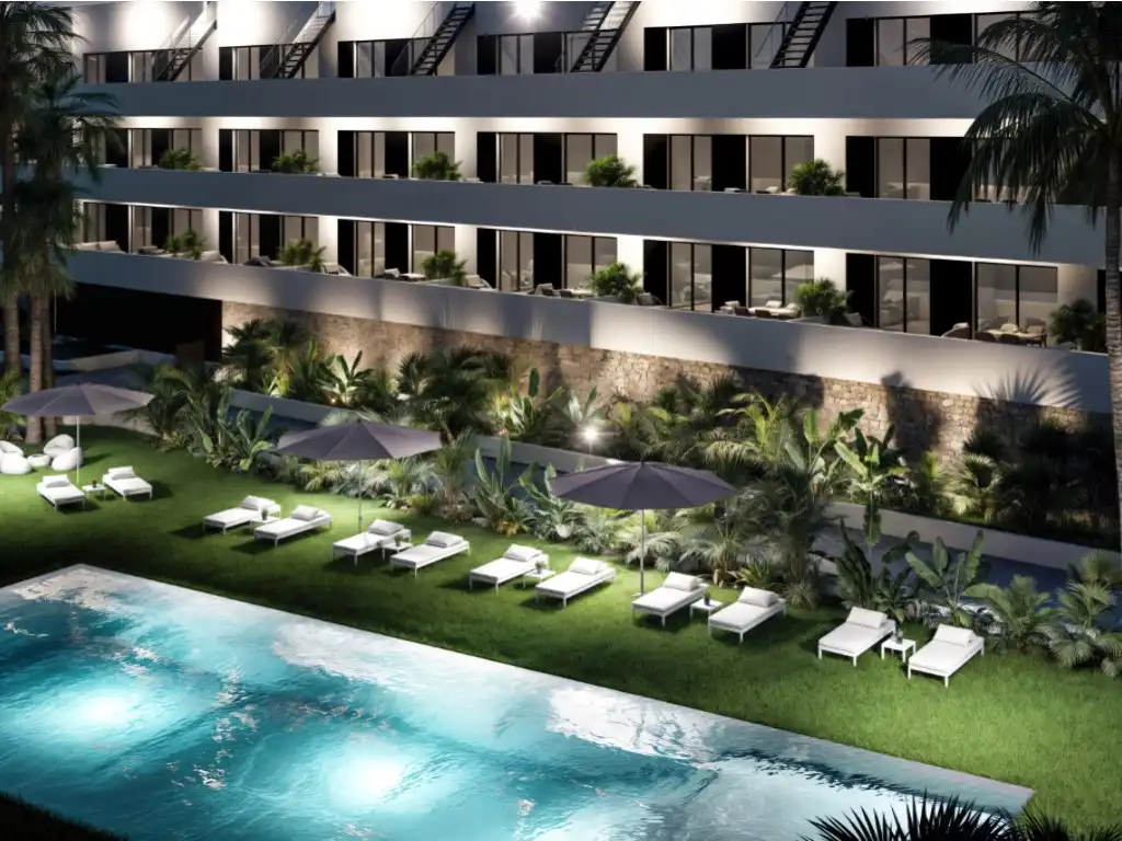 Piscina de Apartamento en venta en Finestrat con Terraza, Piscina y Amueblado