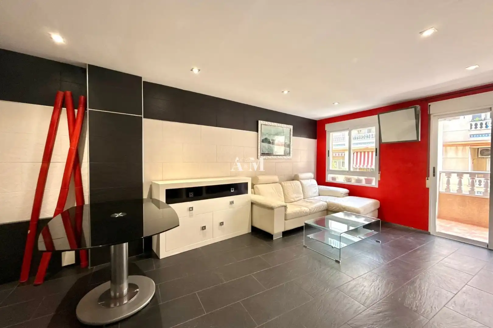 Living room of Apartments for rent in Torrevieja  with Air Conditioner, Heating and Parquet flooring