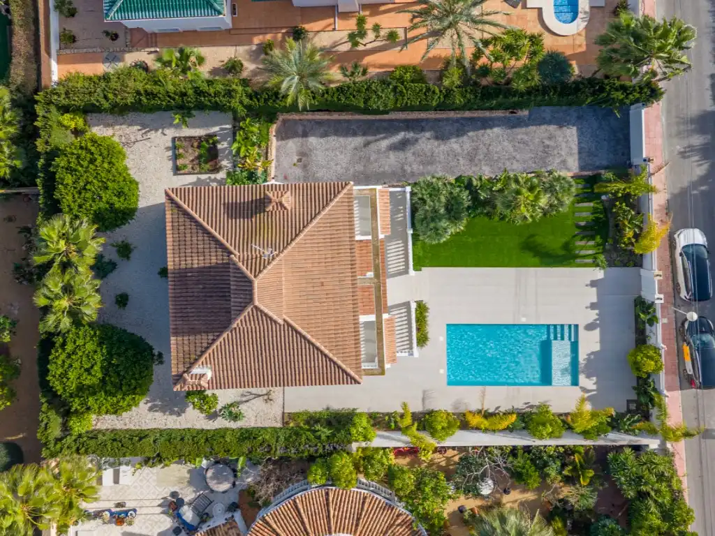 Garden of Houses for sale in El Campello  with Air Conditioner, Private garden and Swimming Pool