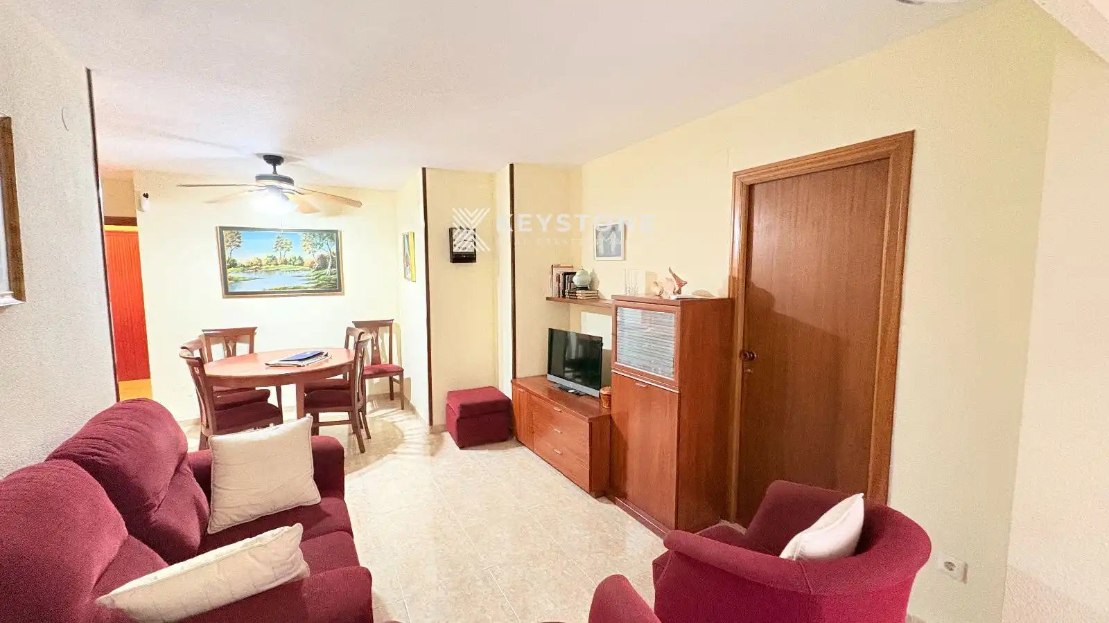 Sala d'estar de Àtic de lloguer en Alicante / Alacant amb Aire condicionat, Calefacció i Terrassa