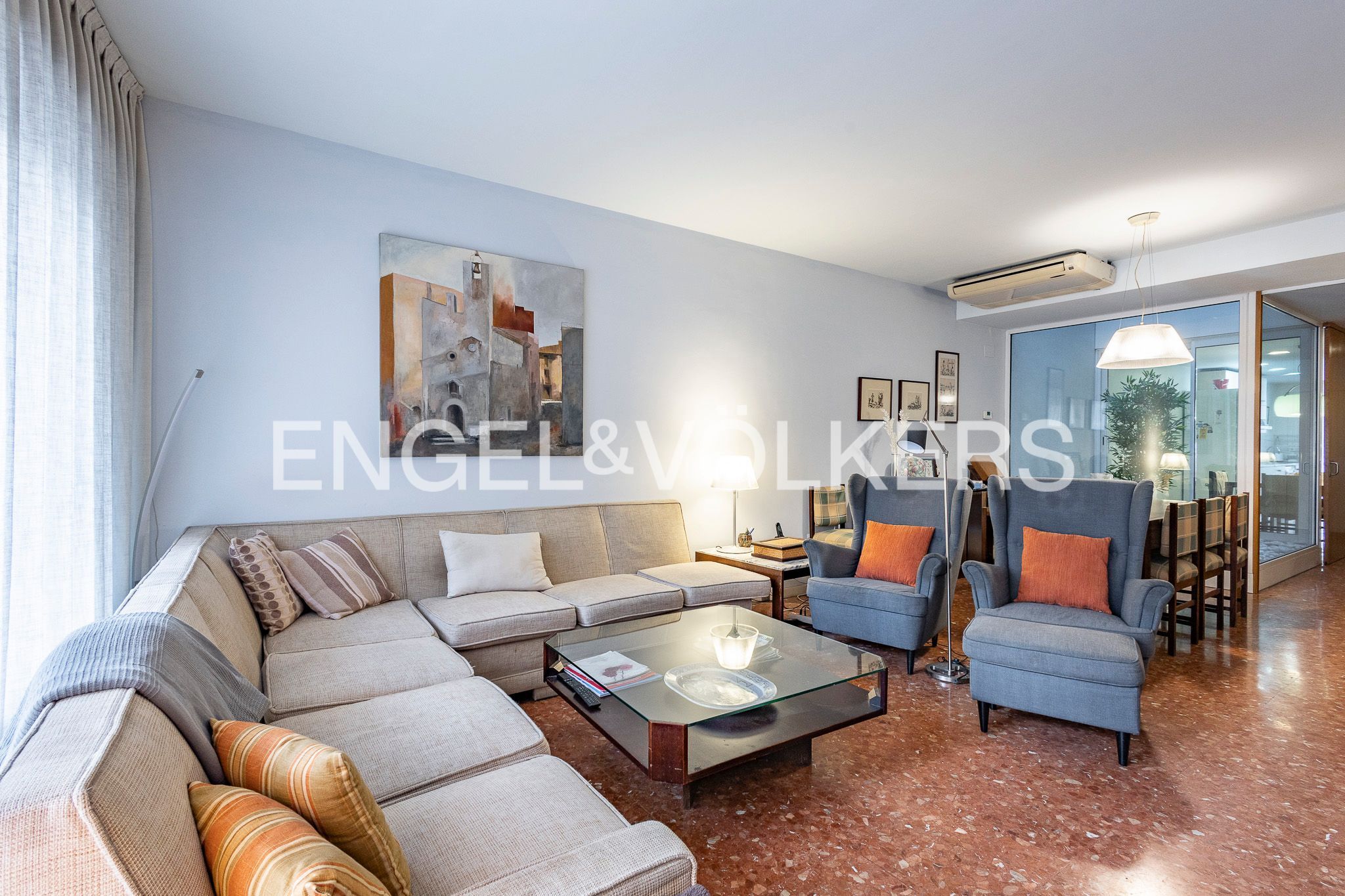 Living room of Houses for sale in Sant Joan Despí  with Air Conditioner, Heating and Private garden