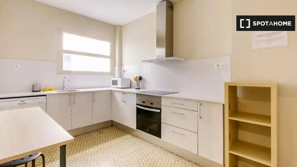 Cocina de Piso de alquiler en Barcelona con Aire acondicionado, Calefacción y Amueblado