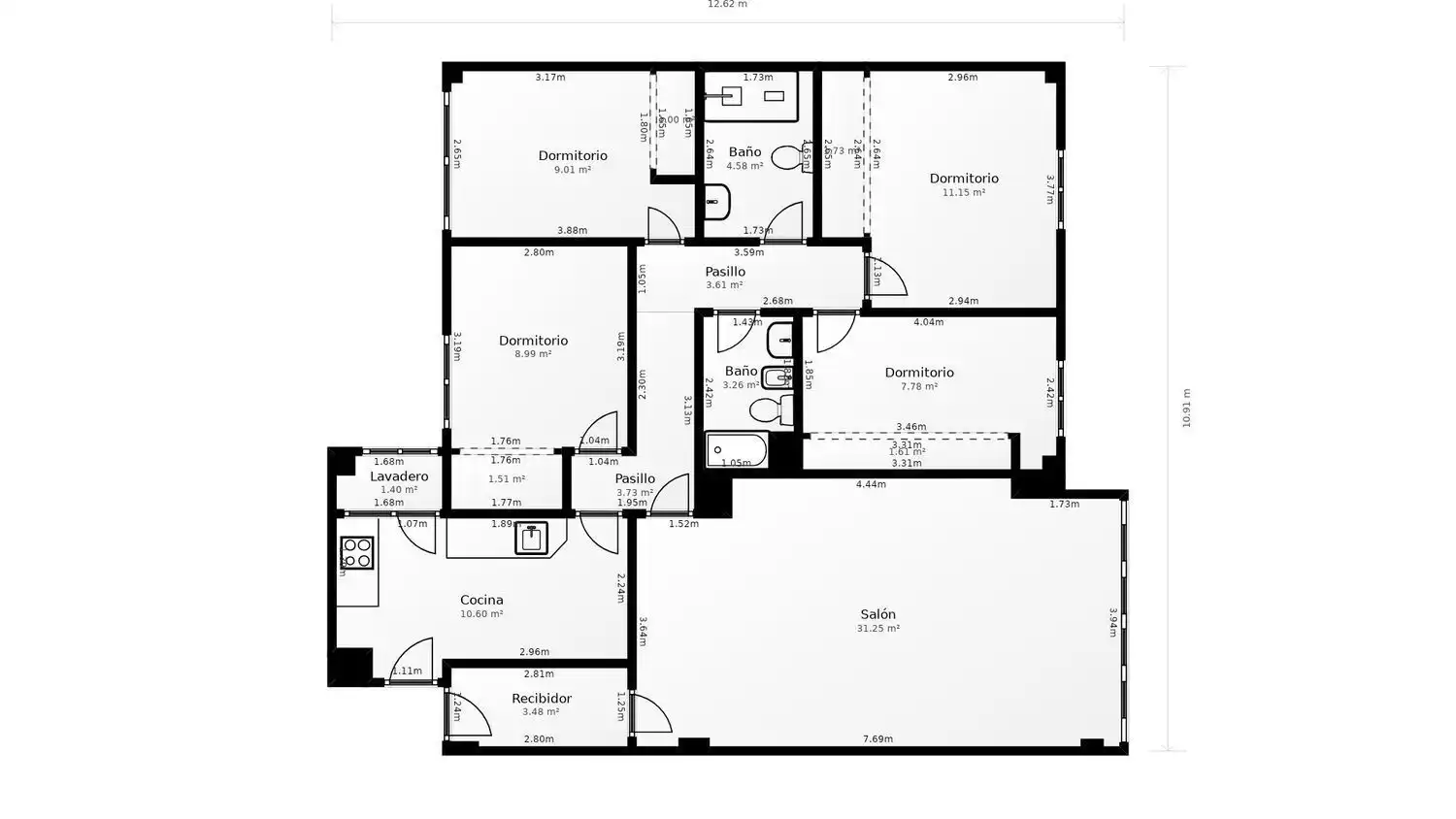 Piso en venta en Madrid con Aire acondicionado y Calefacción