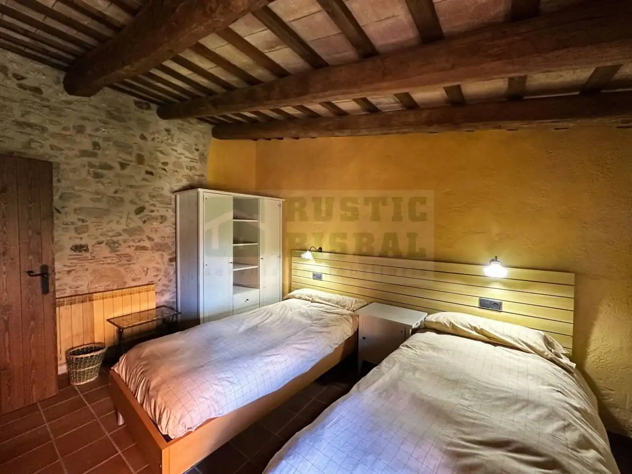 Bedroom of Country homes for rent in Cruïlles, Monells I Sant Sadurní de L'Heura  with Heating, Terrace and Furnished