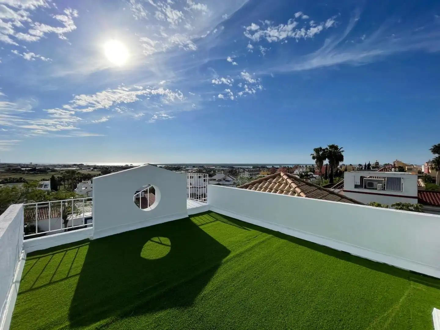 Terraza de Casa o chalet de alquiler en Sanlúcar de Barrameda con Aire acondicionado, Jardín privado y Terraza