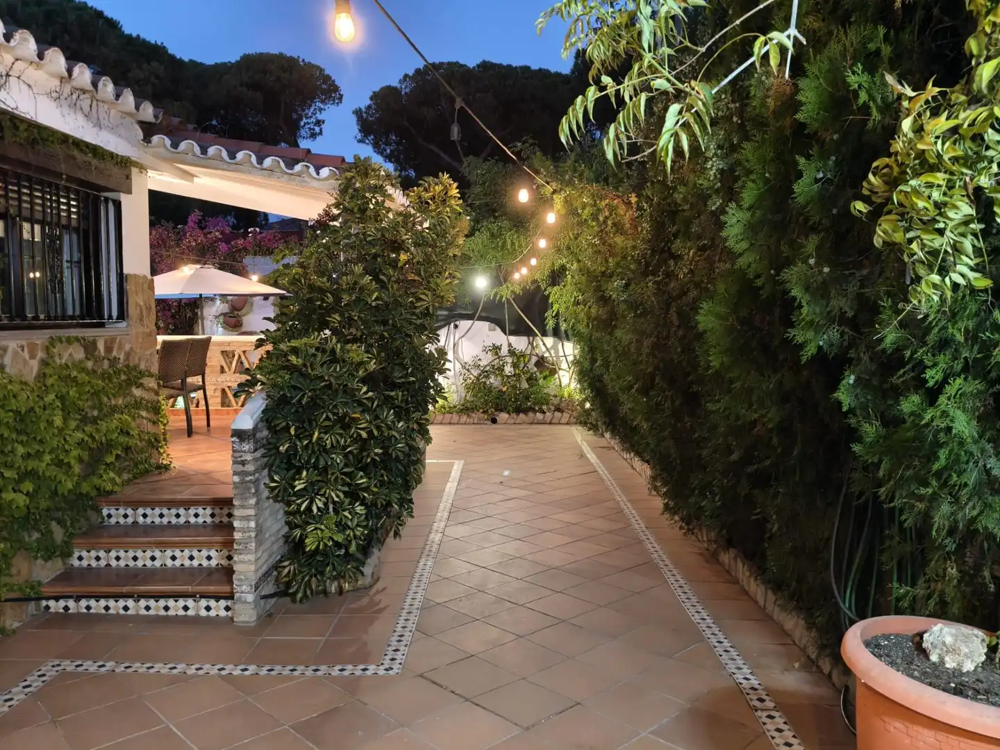 Jardín de Casa o chalet de alquiler en Punta Umbría con Aire acondicionado, Jardín privado y Terraza