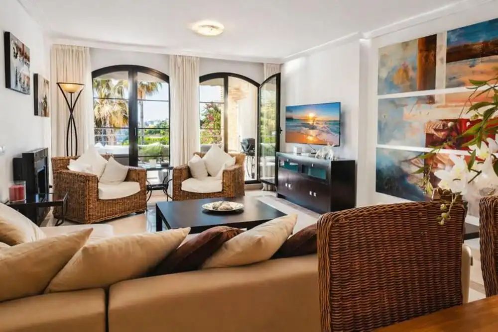 Living room of Apartments for sale in Estepona  with Air Conditioner, Terrace and Storage room