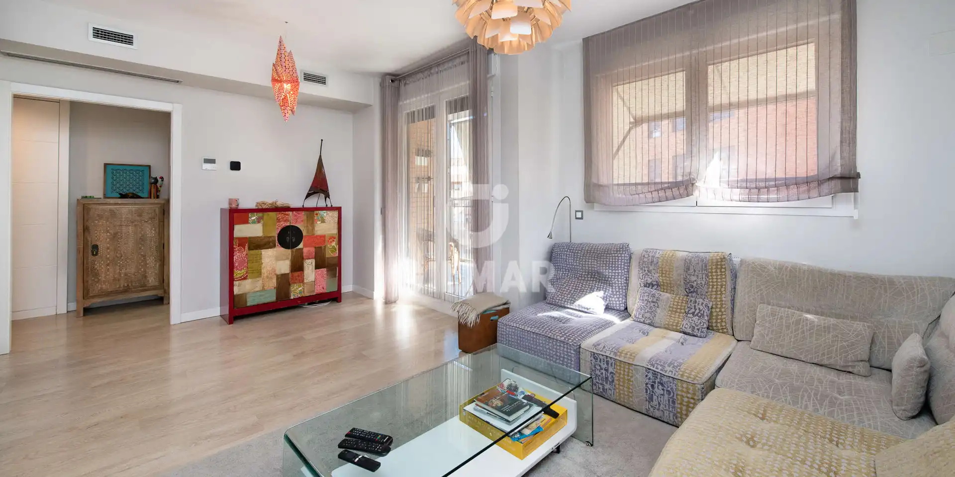 Living room of Flat for sale in Madrid  with Heating, Private garden and Storage room