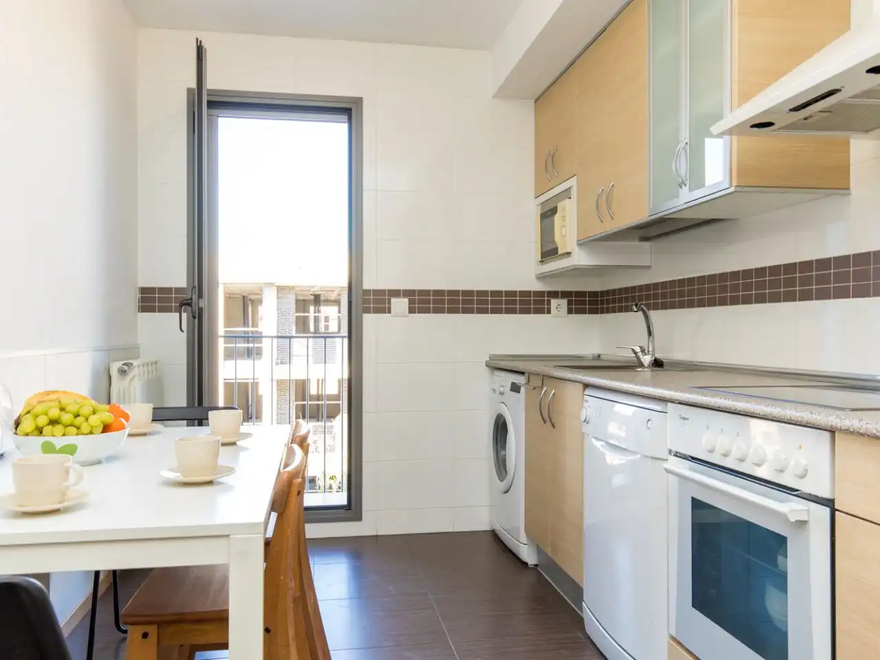Kitchen of Flat for rent in Zuera  with Air Conditioner, Heating and Terrace