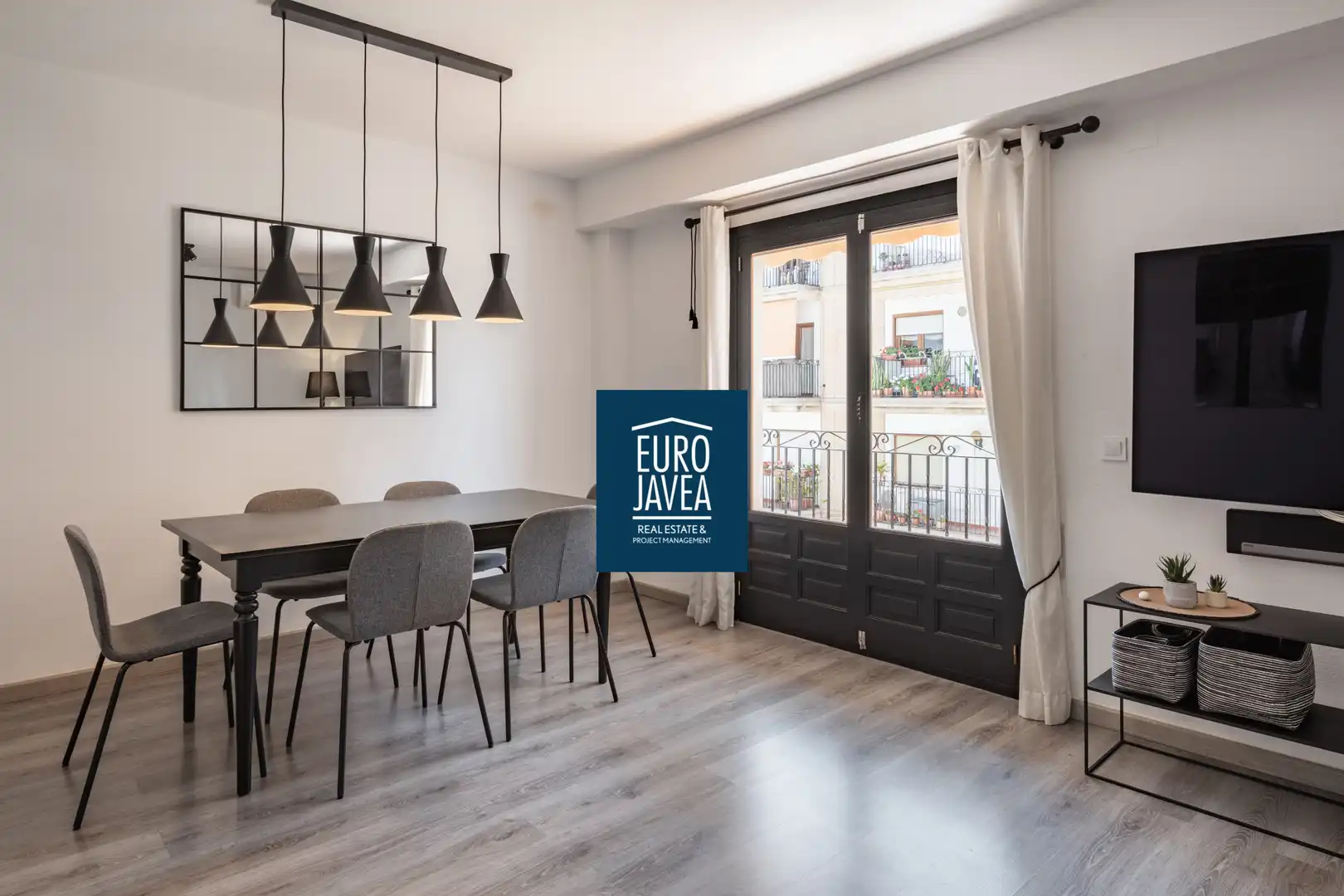 Esszimmer von Wohnungen zum Verkauf in Jávea / Xàbia mit Klimaanlage und Balkon