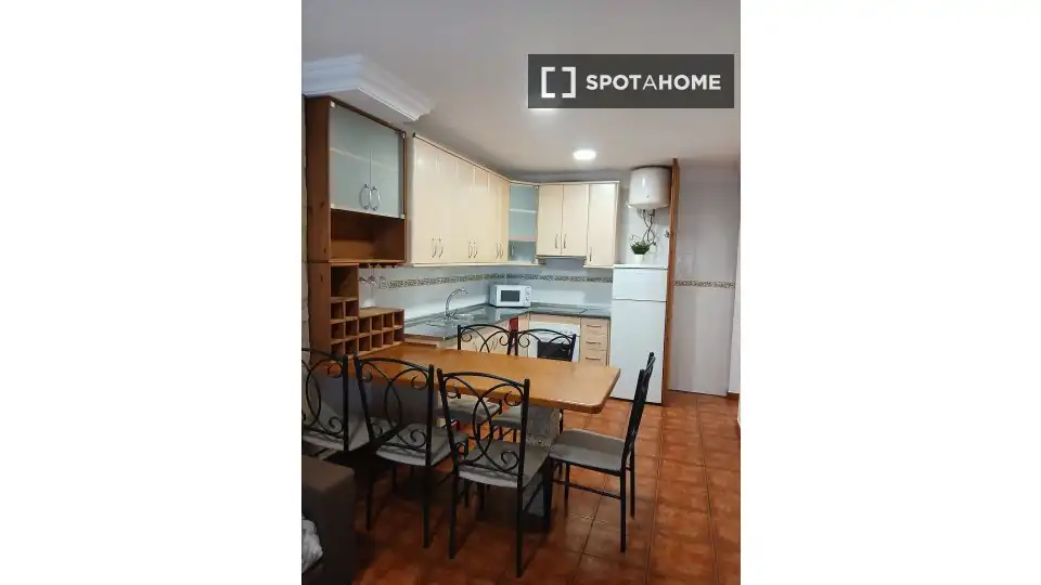 Kitchen of Apartments for share in Candelaria  with Air Conditioner, Terrace and Furnished