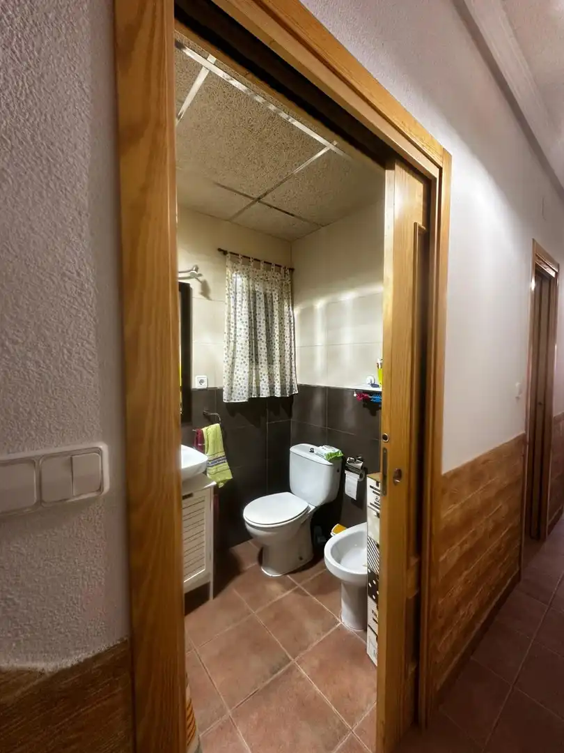 Baño de Apartamento de alquiler en Pilar de la Horadada con Aire acondicionado, Jardín privado y Trastero