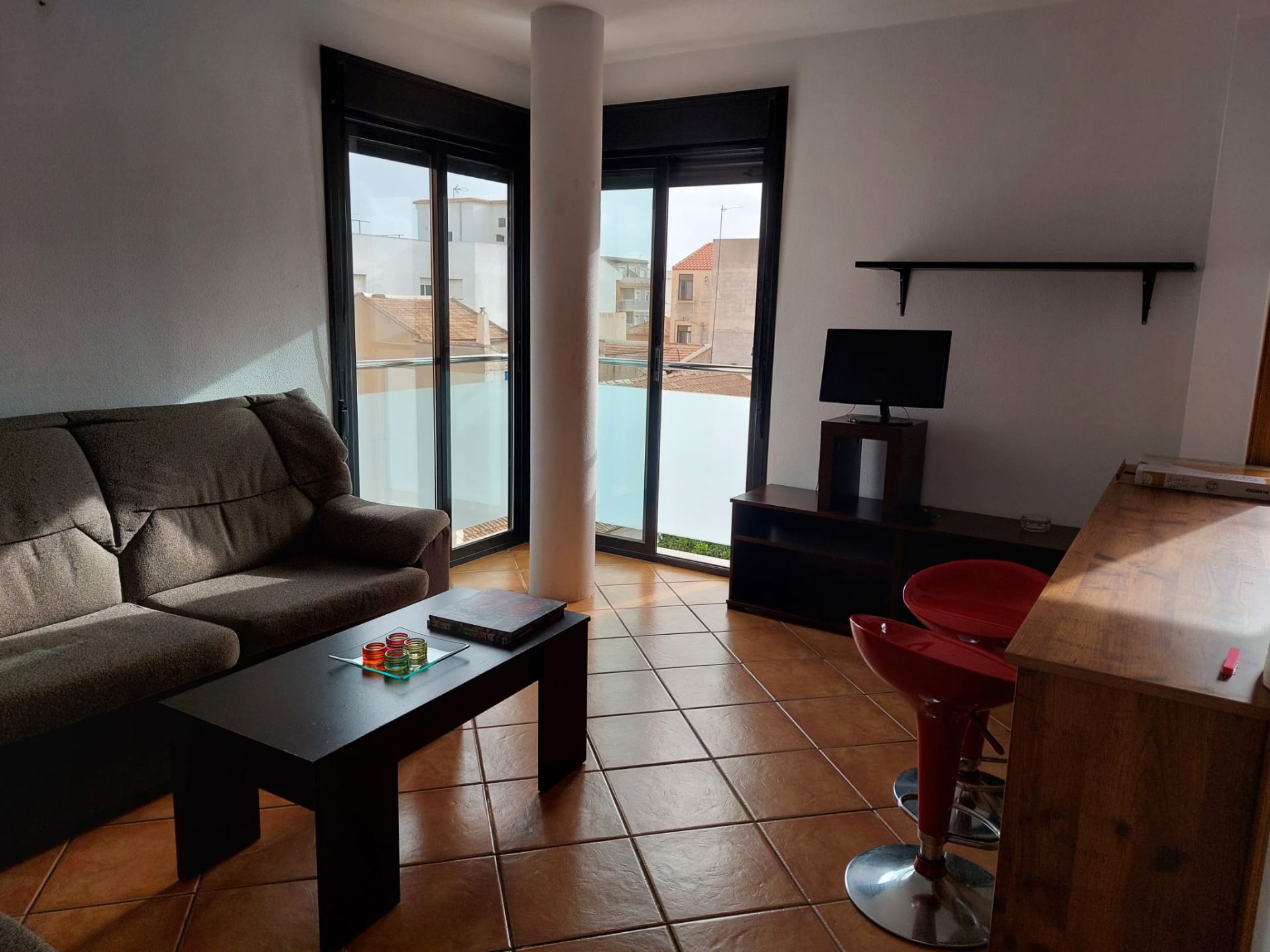 Living room of Flat for sale in San Javier  with Air Conditioner, Furnished and Oven