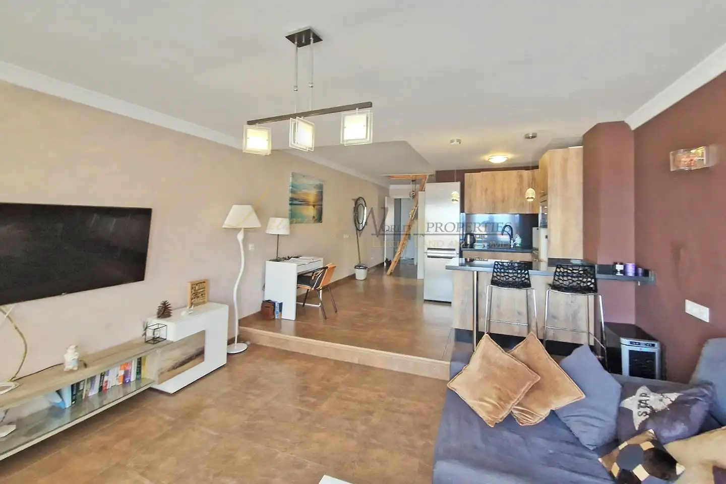 Sala de estar de Dúplex en venta en Adeje con Terraza y Piscina comunitaria