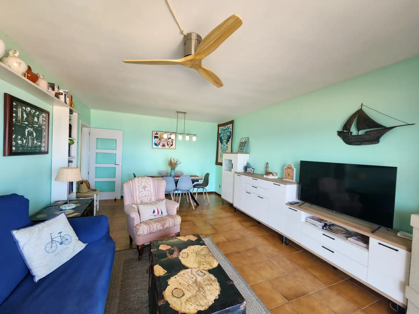 Sala de estar de Apartamento en venta en Pals con Calefacción, Terraza y Amueblado