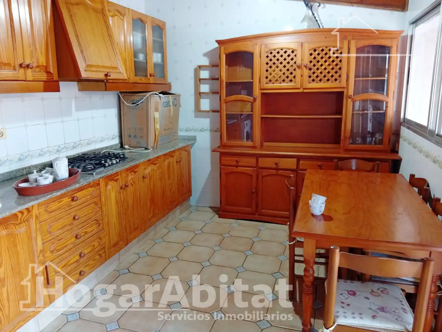 Kitchen of Houses for sale in Castellón de la Plana / Castelló de la Plana  with Air Conditioner, Private garden and Terrace