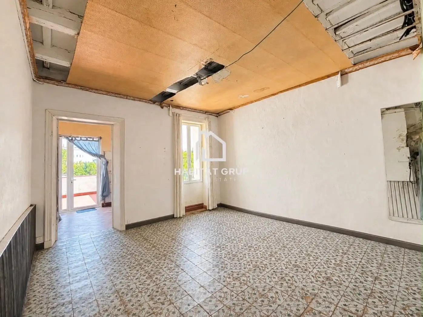 Sala de estar de Casa adosada en venta en Maó - Mahón con Calefacción y Terraza