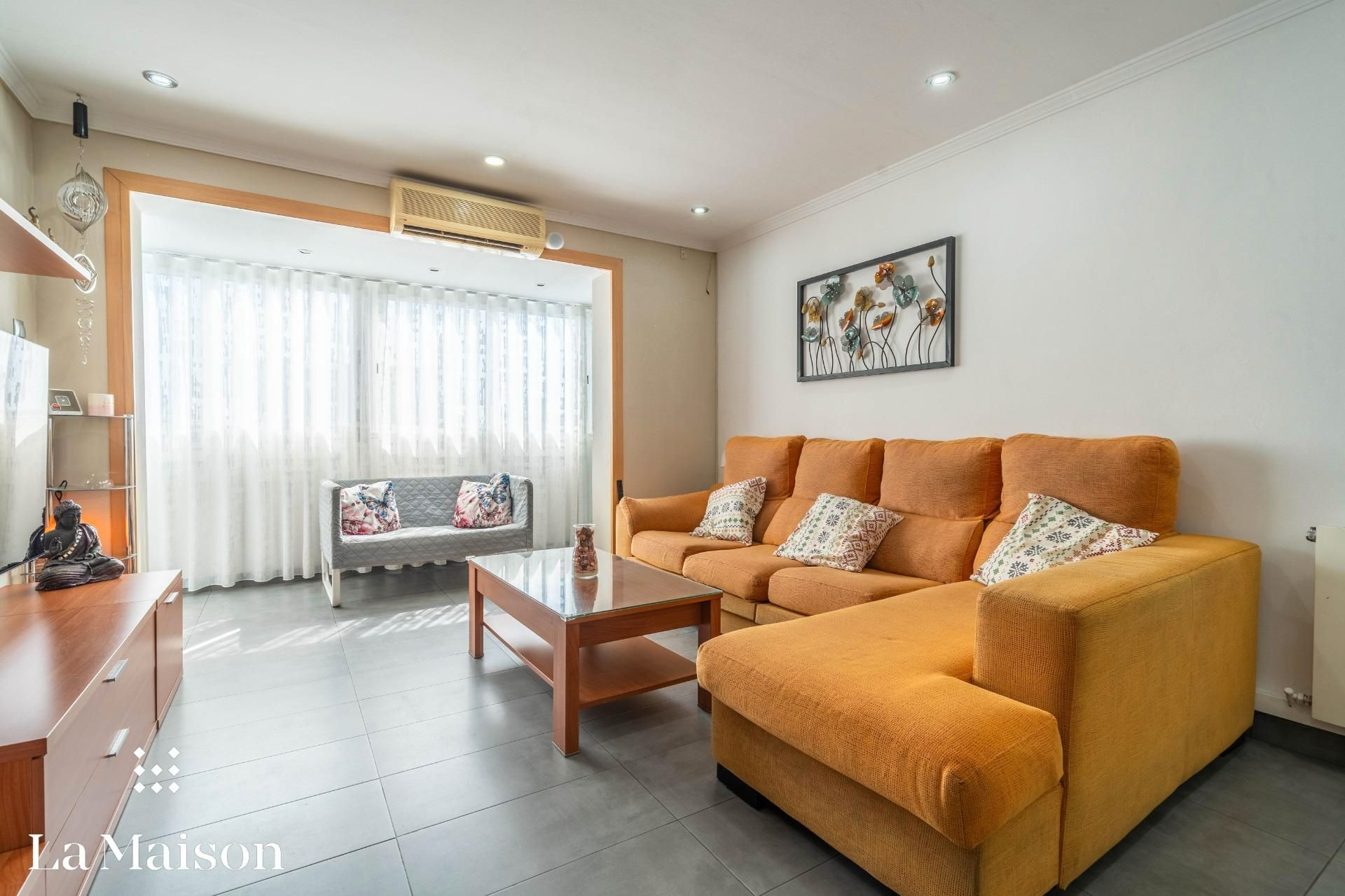 Living room of Flat for sale in Badalona  with Heating, Balcony and Alarm