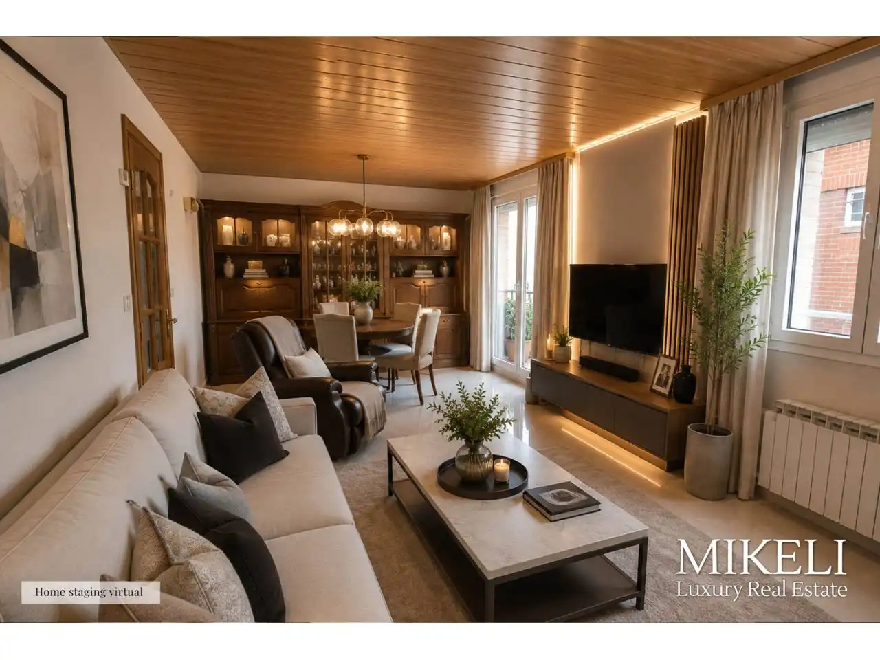 Sala de estar de Casa o chalet en venta en Santander con Calefacción y Terraza