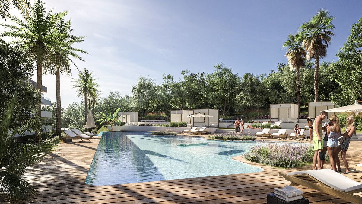 Piscina de Apartament en venda en San Roque amb Aire condicionat, Terrassa i Piscina