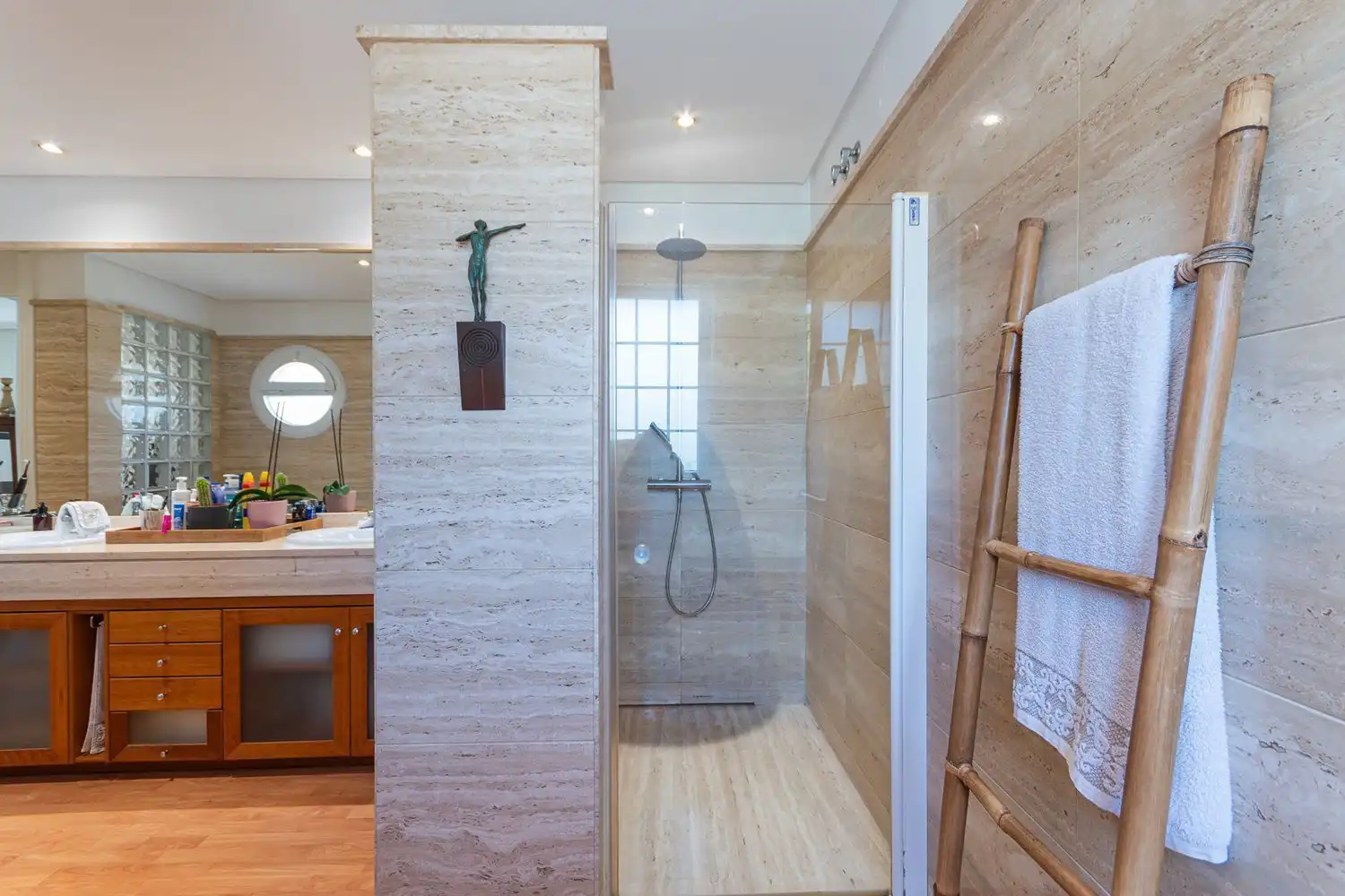 Bathroom of Houses for sale in Boadilla del Monte  with Air Conditioner, Heating and Storage room