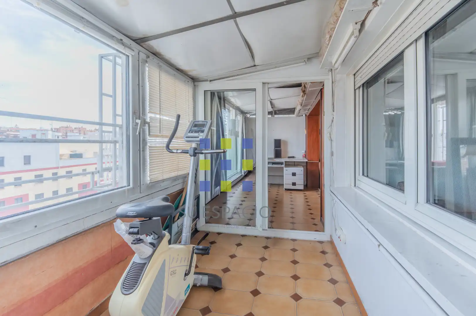 Terrasse von Dachboden zum Verkauf in Madrid mit Klimaanlage, Heizung und Parkett