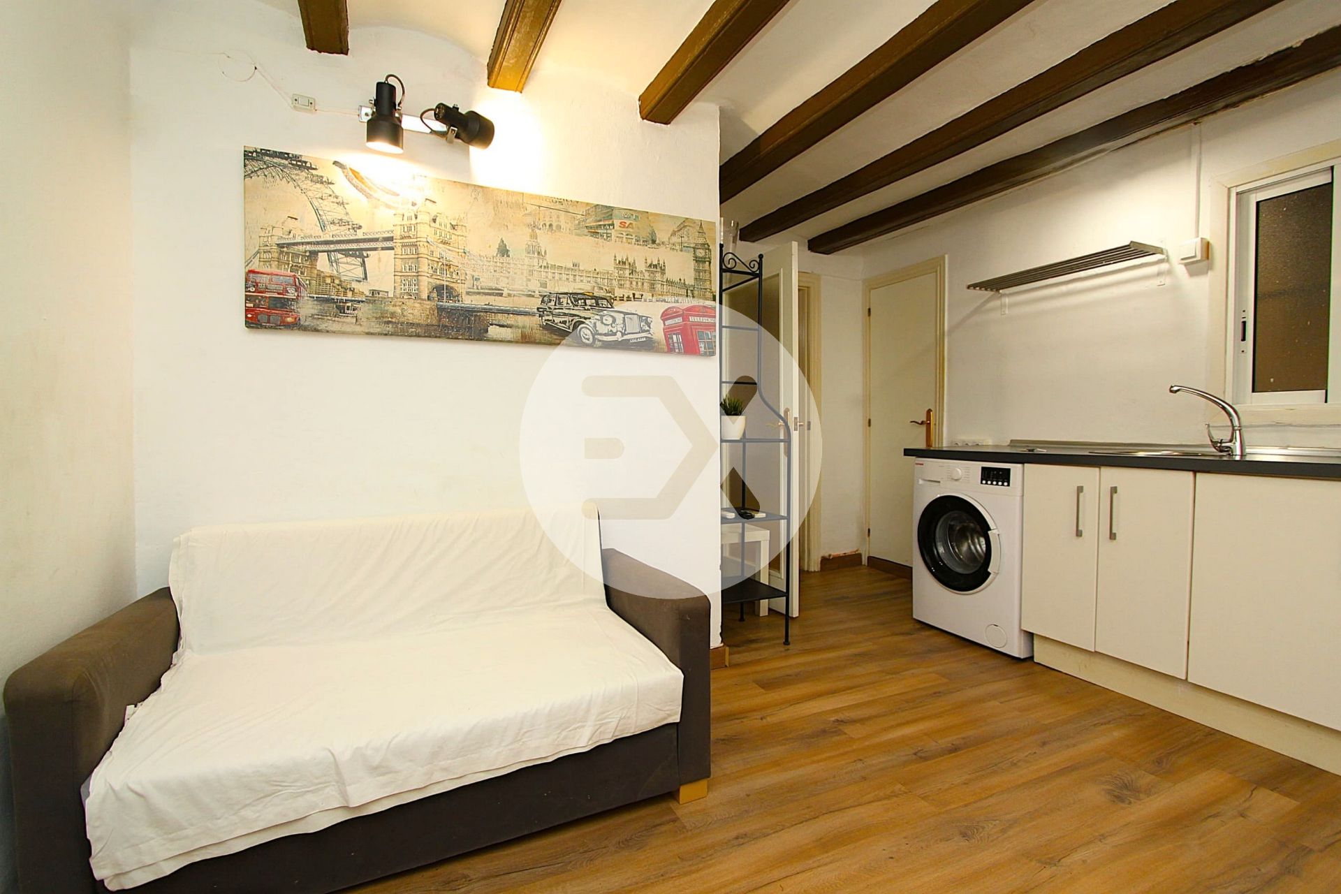 Bedroom of Flat for sale in  Barcelona Capital  with Air Conditioner, Heating and Parquet flooring