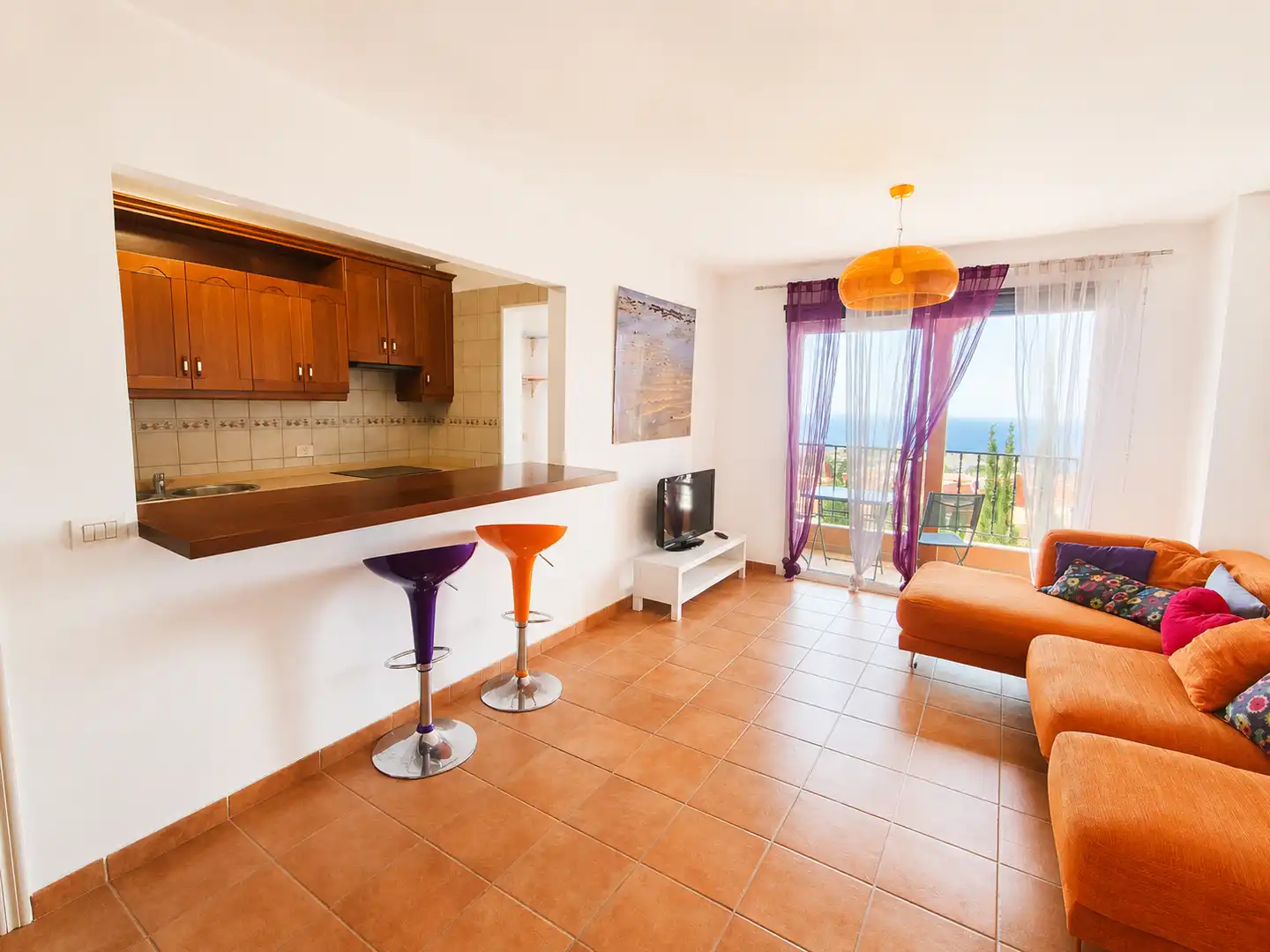 Sala de estar de Ático en venta en Santa Úrsula con Terraza, Piscina y Balcón